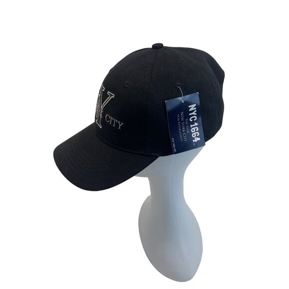 NYC 1664 New York City Men's Black Baseball Cap Hat - NWT - Picture 6 of 11
